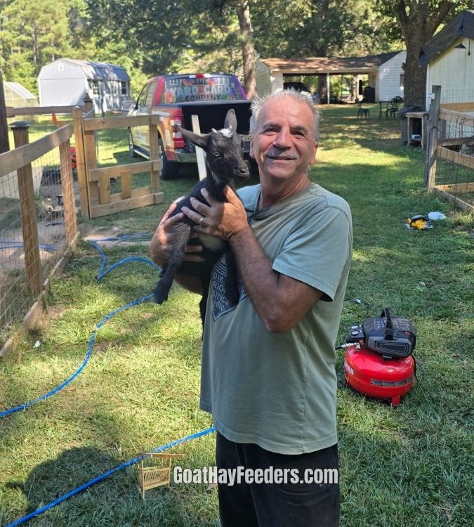 Tony goat hay feeders